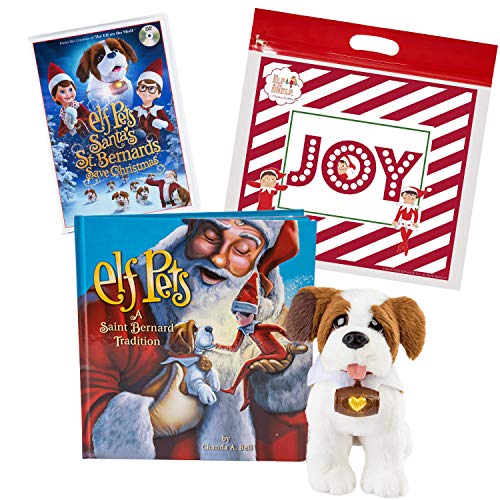 The Elf on the Shelf Elf Pets: A Saint Bernard Tradition Box Set, with Santa's St. Bernards Save Christmas DVD Movie and Joy Bag