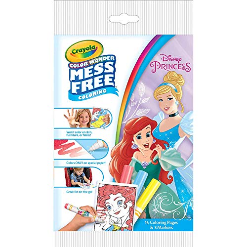 Crayola Color Wonder Disney Princess Coloring Pages, Mess-Free Coloring, for Kids, Age 3 4 5 6