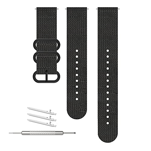WRISTARMOR Spartan Sport Wrist HR watchband Replacement for Suunto 7/9 Div2 Textile strap for Traverse Alpha 24mm quick release M + L watch band