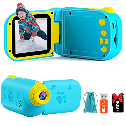 AILEHO Kids Camera Video Camcorder - Digital Camera for Kids, 12M 1080P Toddler Camera Toys for Boys Girls, Birthday Idea for Kids with 32G TF Card