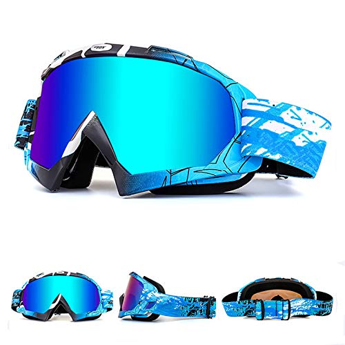 Zsling OTG Ski Snow Goggles, UV Protection Anti Fog Snowboard Goggles for Men Women Youth,Dirt Bike,Motocross,UTV MX Offroad Racing goggles