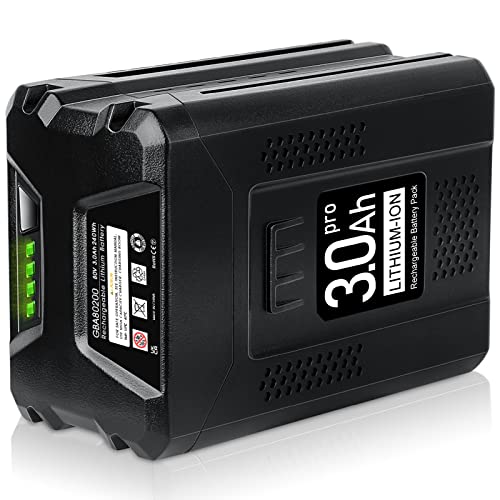 【3rd-version】CaliHutt 3.0Ah 80V Replace Battery for Greenworks PRO 80V Max Lithium lon Battery GBA80200 GBA80250 GBA80400 GBA80500 2901302 for Greenworks 80V Cordless Power Tool (Only for Greenworks)