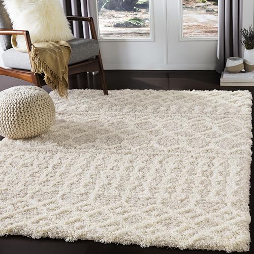 Livabliss Hapsburg Moroccan Shag Area Rug, 5'3' x 7'3', Beige