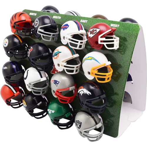 Riddell 32 Piece NFL Helmet Tracker Set - Gumball Size Helmets - All NFL Current Logo's - New 2023 Set