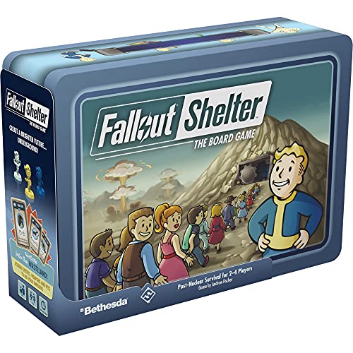 Fallout Shelter The Board Game (Base) | Strategy Board Game | Apocalyptic Adventure Game for Adults and Teens | Ages 14+ | 2-4 Players | Average Playtime 60-90 Minutes | Made by Fantasy Flight Games
