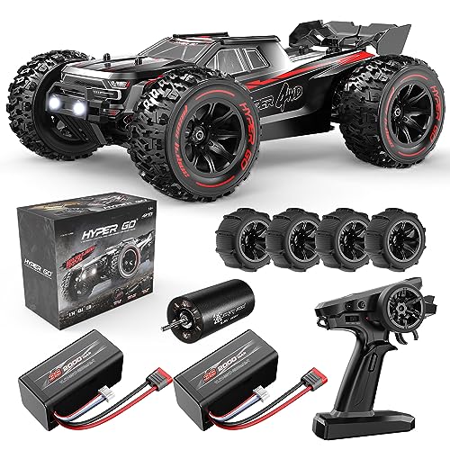 HYPER GO H14BM 1/14 Brushless RC Cars for Adults Fast 50 mph, RC Trucks 4wd Offroad Waterproof, Electric Powered High Speed RC Car, Scary Fast Extreme RC Truggy with 3S Battery for Snow Sand