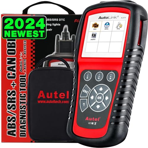 Autel AutoLink AL619 Scanner, 2024 ABS SRS Airbag Warning Light Diagnostic Scan Tool, Up of AL519 ML519 ML619, 10 OBDII Test Modes, DTCs Lookup, Live Data, Turn Off Check Engine Light OBD2 Code Reader