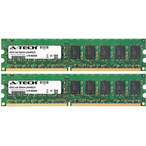 A-Tech 4GB KIT (2 x 2GB) for Asus M2N Series M2N-MX SE, M2NPV-MX, M2NPV-VM, M2N-SLI DIMM DDR2 ECC Unbuffered PC2-5300 667MHz Dual Rank Server RAM Memory