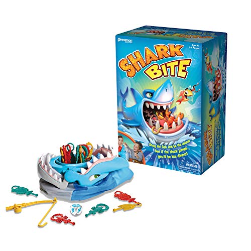 Shark Bite -- Roll the Die and Fish for Colorful Sea Creatures Before the Shark Bites Game! by Pressman Blue Sky, 5'