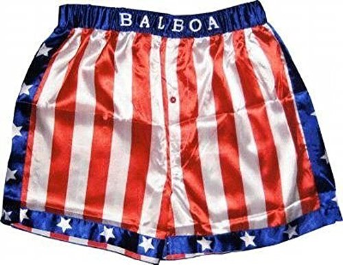 Rocky Balboa Apollo Movie Boxing American Flag Shorts for Men's & Women's