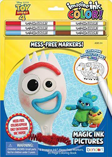 Bendon Toy Story 4 Imagine Ink Color Pad, Includes 6 Markers Multicolor, 45408