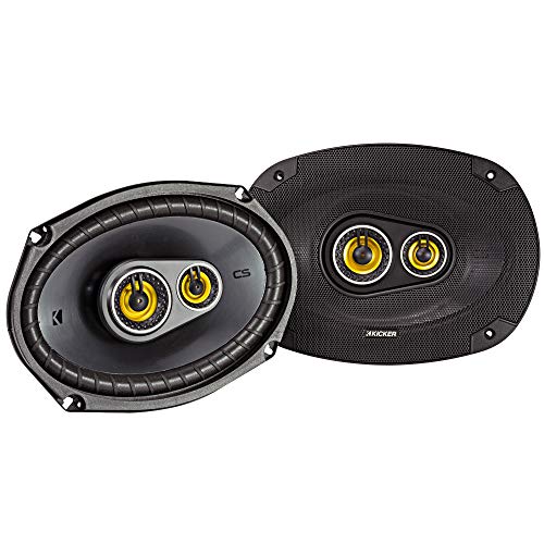 Kicker CS Series 150 Watt 6 x 9 Inch Car Audio Coaxial Speaker Pair, Black