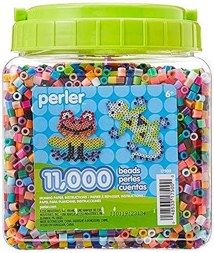 Perler Beads Assorted Multicolor Fuse Beads for Kids Crafts, 11000 pcs