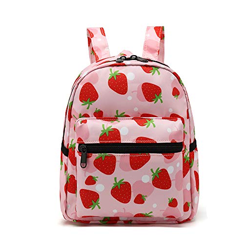 YiXiamo Cute mini tiny small pack bag backpack for grils children and adult (strawberry)