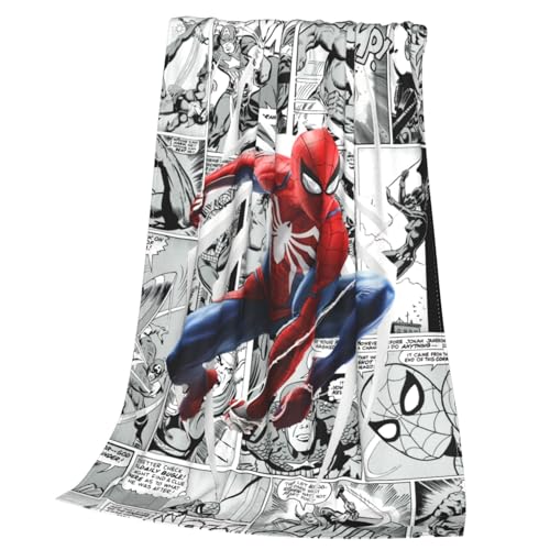 Superhero Blanket Soft Cozy Fleece Throw Blanket Plush Lightweight Warm Fuzzy Flannel Blankets and Throws for Couch Sofa Bed 50'X40'