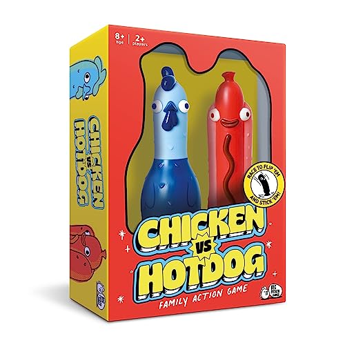 Big Potato Chicken vs Hotdog: The Ultimate Challenge Party Game for Flipping-Fun Families, Board Game for Game Nights