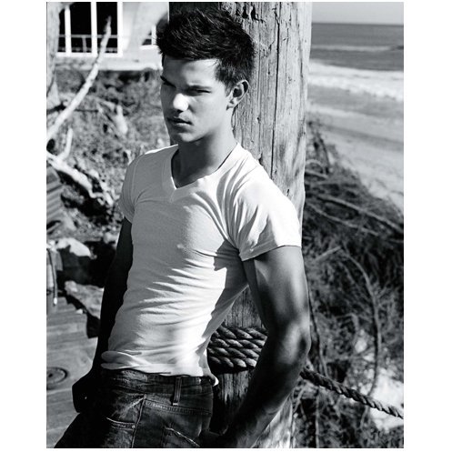 Taylor Lautner 8x10 Photo Twilight stunning black and white