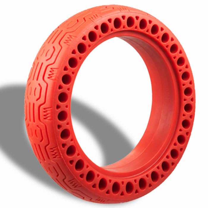 GYL 50/75-6.1 8.5x2.0 Solid Tire, 8 1/2x2 Replacement Tire Fit for iScooter i9 isinwheel S9 Pro TurboAnt X7 Pro Gotrax GXL V2 Electric Scooter, 8.5x2.125 Inch Anti-explosion Wheel, Red