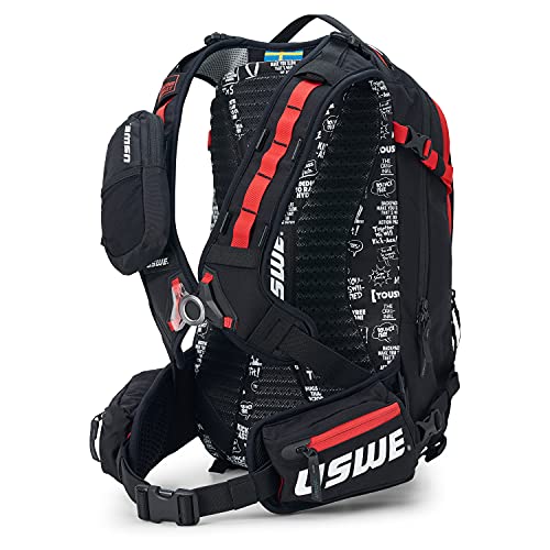 USWE Core Backpack, a High End Daypack for Enduro, Dirtbike, Moto, Black (25L USWE Red)