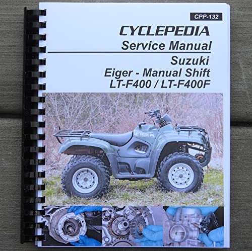 i5motorcycle Service & Repair Manual for Suzuki Eiger LTF400 LTF 400 Manual ATV Quad 2002-2007