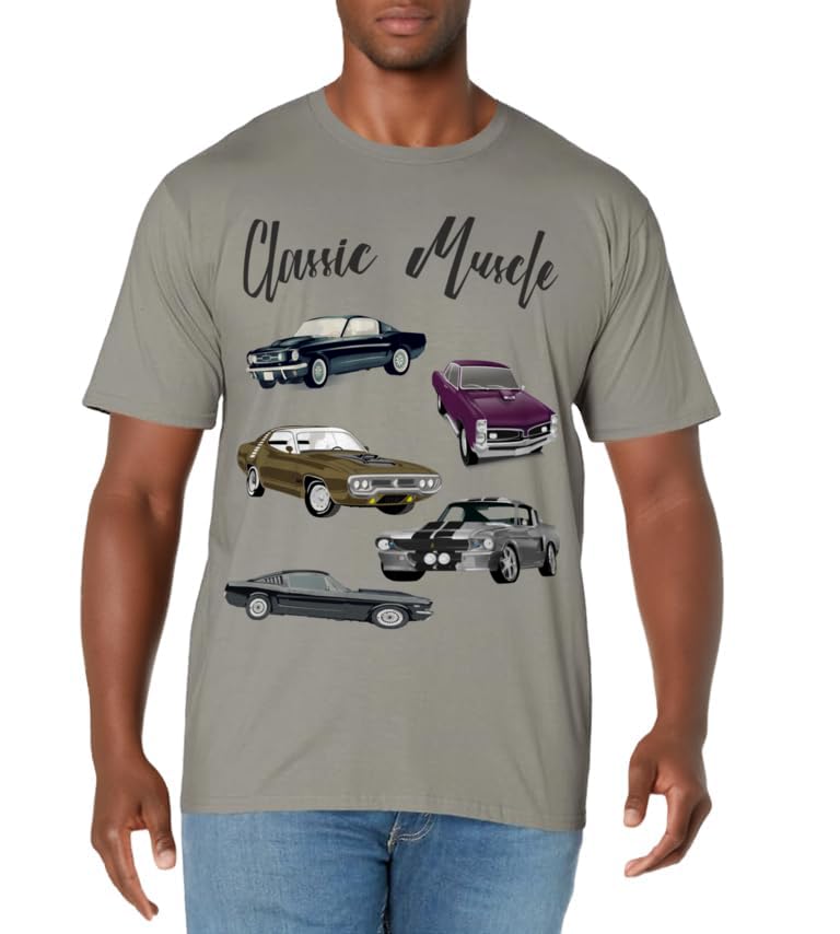 Classic Muscle Maximum Horsepower Car Logo T-Shirt