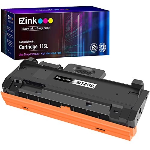 E-Z Ink (TM) Compatible Toner Cartridge Replacement for Samsung 116L MLTD116L D116L MLT D116L to use with SL-M2625D SL-M2675F SL-M2825DW SL-M2835DW SL-M2875FD SL-M2875FW SL-M2885FW (1 Black)