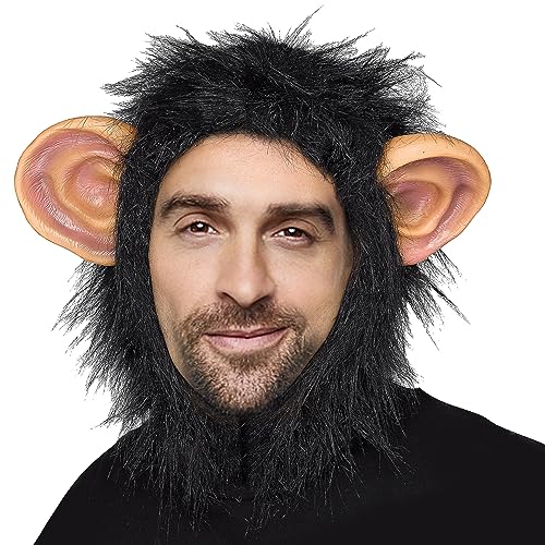 CreepyParty Half Face Monkey Fance Dressing Up Animal Head mask Anime Costume