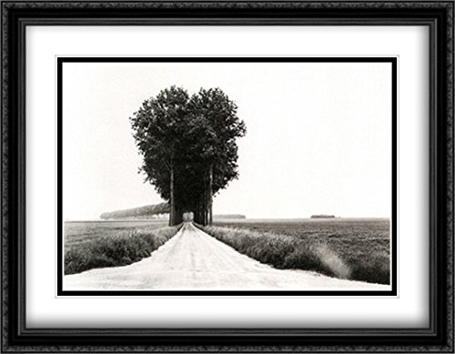 En Brie 2X Matted 40x28 Large Black Ornate Framed Art Print by Henri Cartier Bresson