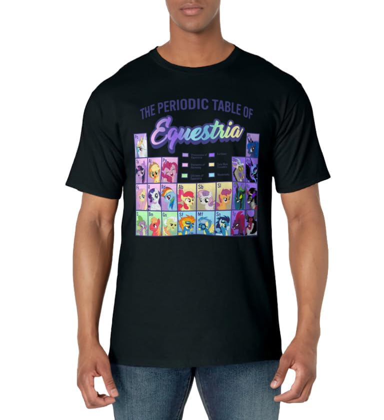 My Little Pony Group Shot Periodic Table Of Equestria T-Shirt