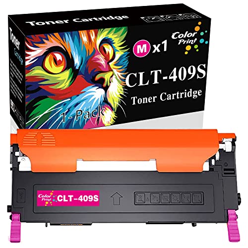 Colorprint Compatible CLT-M409S Toner Cartridge Replacement for Samsung 409S CLT-409S M409S Used for CLX-3170FN CLX-3175N CLX-3175 CLX-3175FN CLP-315 CLP-310 CLP-310N CLP-315W Printer (Magenta,1-Pack)