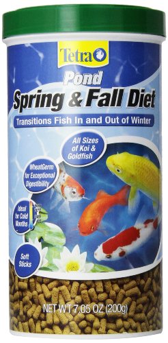 TetraPond Spring And Fall Diet 7.05 Ounces, Pond Fish Food, For Goldfish And Koi