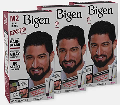 M2 Bigen EZ Color for Men Real Black - 3 Pack