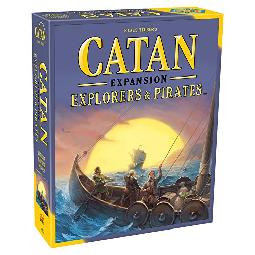 CATAN Explorers and Pirates Expansion Board Game - Adventure Board Game for Ages 12+, 3-4 Players, 90 Min Playtime by Catan Studio