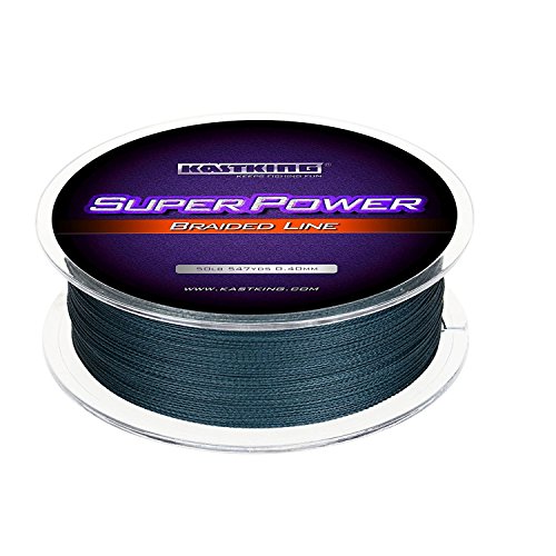 KastKing Superpower Braided Fishing Line,Low-Vis Gray,30 LB,327 Yds