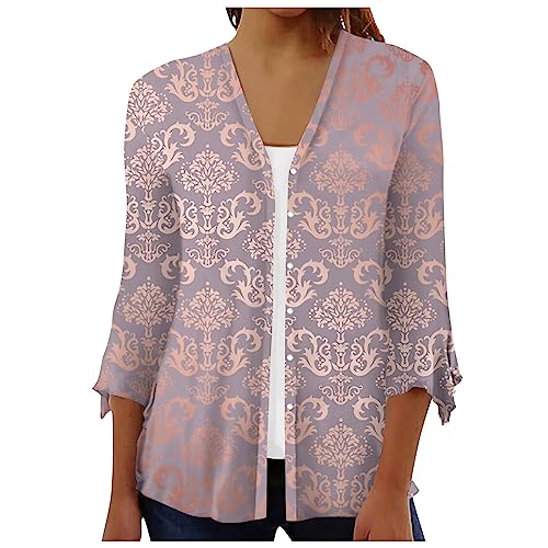 FlekmanArt Womens Cardigan Long Cardigan Sweaters for Women Plus Size Cardigan for Women Jackets for Women Summer Clothes for Women Cardigans Sweaters Light Cardigans for Women Summer（2-Pink,Medium）