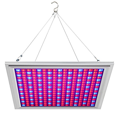 Hytekgro LED Grow Light for Indoor Plants Growing Lamp 150W 289 LEDs Dimmable Plant Lights Bulb Panel Hanging Kit for Seedling Hydroponics Greenhouse Veg and Flower