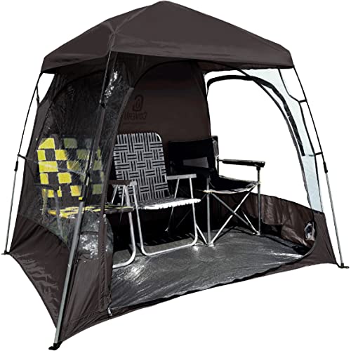 CoverU Sports Shelter Pod 2 Person Stormy Cold Weather Tent (Black) Patented