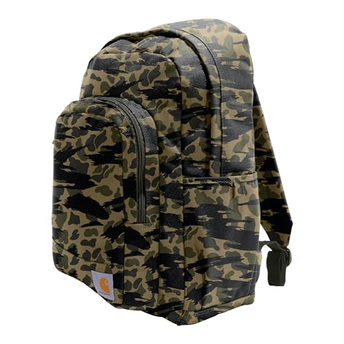 Carhartt Classic, Durable Water-Resistant Pack with Laptop Sleeve, 25L Everyday Backpack (Blind Duck Camo), One Size