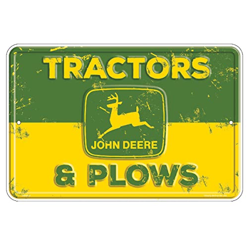 John Deere Tractors & Plows Sign, 8' x 12', Green and Yellow