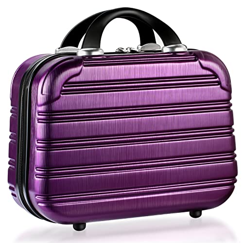14inch Makeup Train Case PC ABS Cosmetic Case Hardshell Makeup Bag Organizer Valentines Day Gifts for Girls Travel Outside Activity