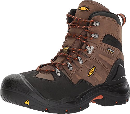 KEEN Utility Men's Coburg 6' Steel Toe Waterproof Work Boot, Cascade Brown/Brindle, 9 Wide US