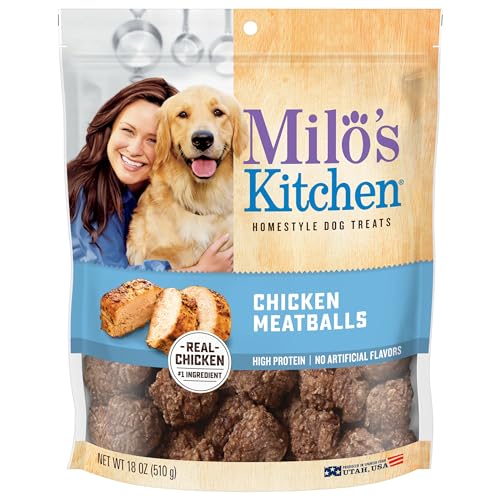 Milo's Kitchen Dog Treats, Chicken Meatballs, 18 Ounce