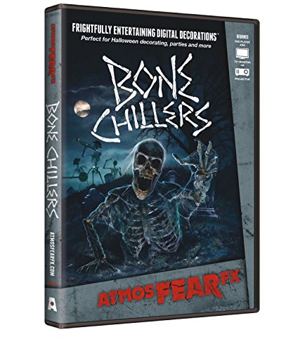 AtmosFX Bone Chillers Digital Decorations DVD for Halloween Holiday Projection Decorating