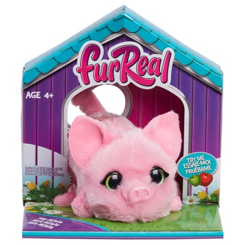 Just Play furReal My Minis Piglet Interactive Toy, Small Plush Piglet with Motion, Pink, Soft Plushie, Kids Toys for Ages 4 Up