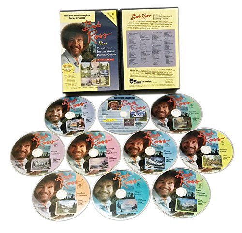 BOB ROSS JOY OF PAINTING SERIES: Nine One Hour Instuctional Guides - 10 DVD Set