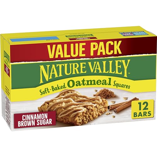 Nature Valley Soft-Baked Oatmeal Squares, Cinnamon Brown Sugar, 12 ct, 14.88 OZ