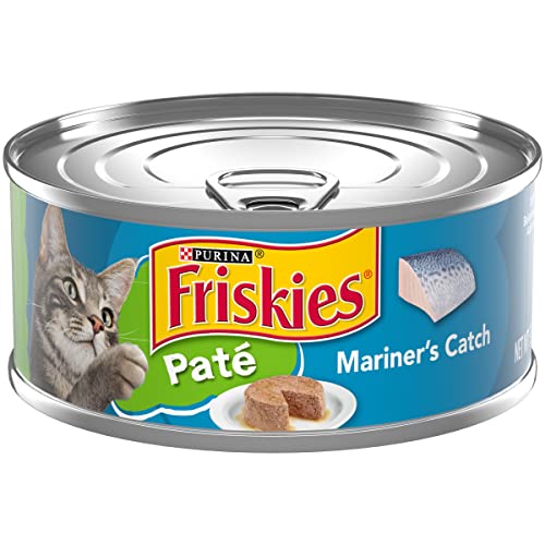 Purina Friskies Pate Wet Cat Food, Mariner's Catch - (Pack of 24) 5.5 oz. Cans