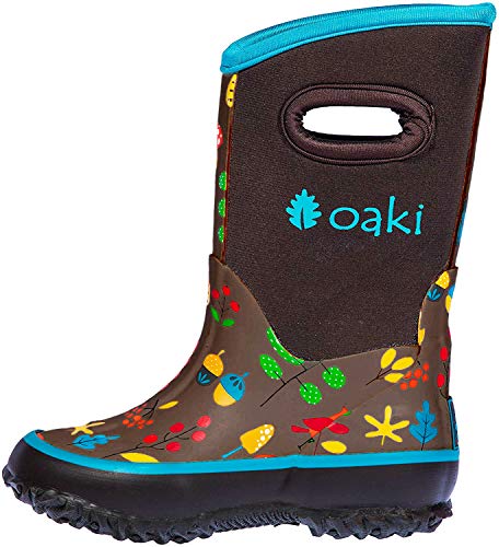 OAKI Neoprene Boots, Forest Animals 6T