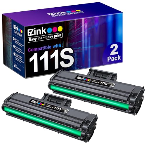 E-Z Ink (TM Compatible Toner Cartridge Replacement for Samsung 111S 111L MLT-D111S MLT-D111L to Use with Samsung Xpress M2020W M2024W M2070FW M2070W Printer (Black, 2 Pack)