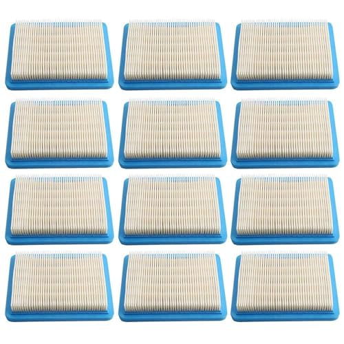 Harbot 491588S Flat Air Filter Cartridge for BS 491588 399959 BS-4915885 625-675 Series Troy-Bilt TB110 Toro 20332 Craftsman 33644 Lawn Mower 12PACK Air Cleaner